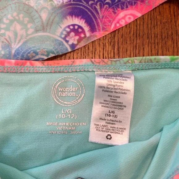 Girls'  10-12 bathing/swim suit bundle - Picture 7 of 9